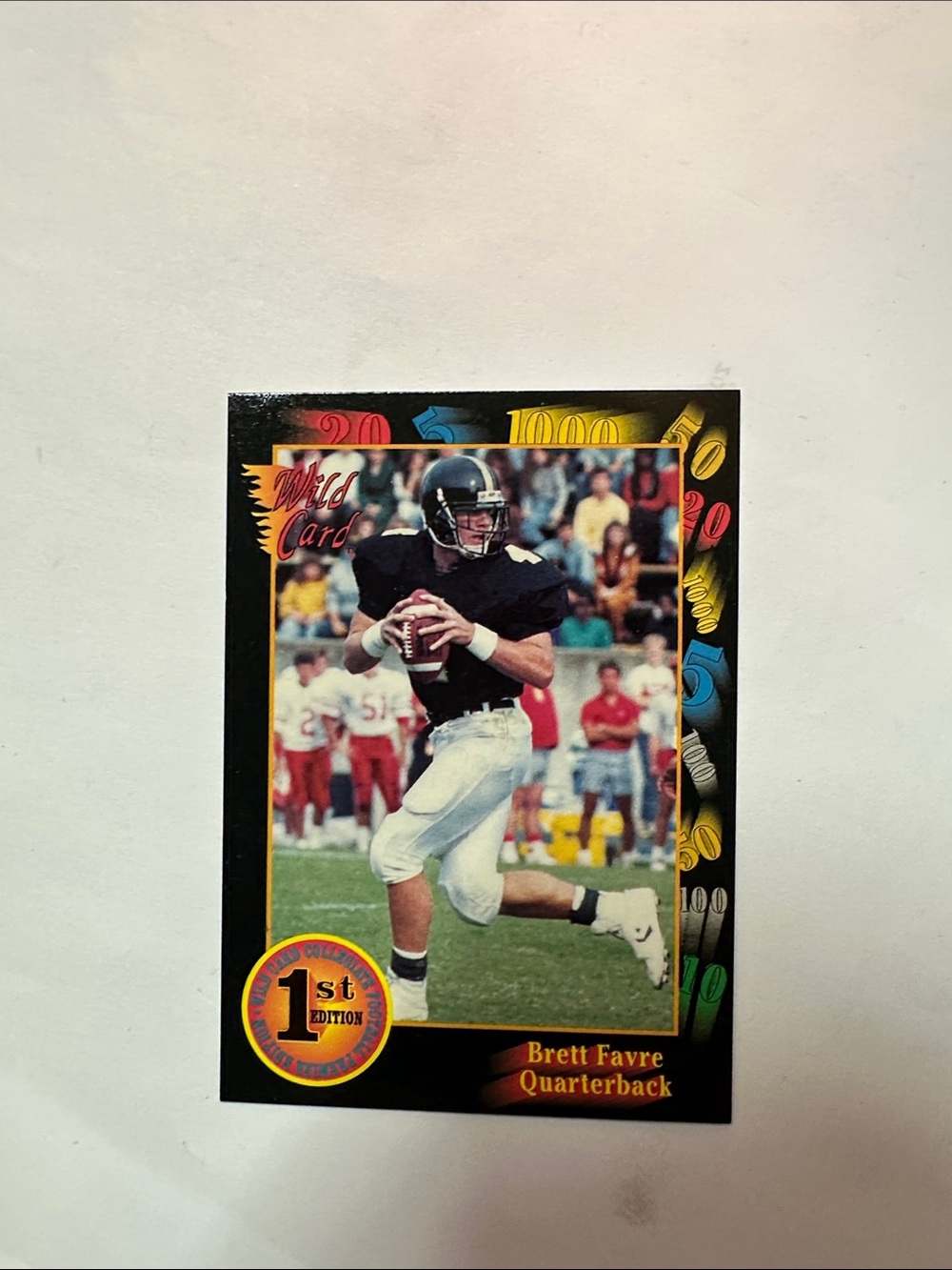 Wild Card Brett Favre rookie card mint condition #119